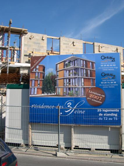 résidence des 3 Seine en chantier  (rue Nicolas Siret)